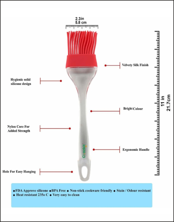 Combo of Silicone Basting Brush and Spatula - Image 3