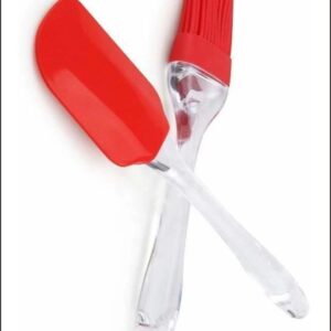 Combo of Silicone Basting Brush and Spatula