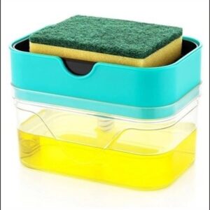 Liquid Soap Dispenser with Sponge Holder for Kitchen Sink