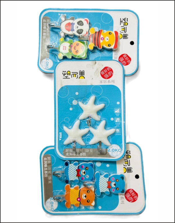 Cartoon Sticky Hook Self Adhesive