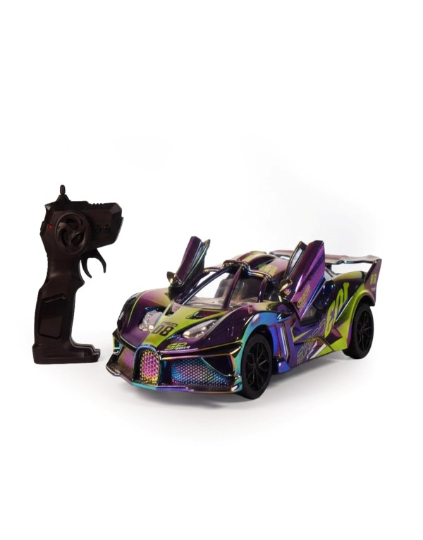 Remote Control Sports Racing Car with Opening Doors | Rechargeable RC Drift Car Toy for Kids & Adults - Image 2
