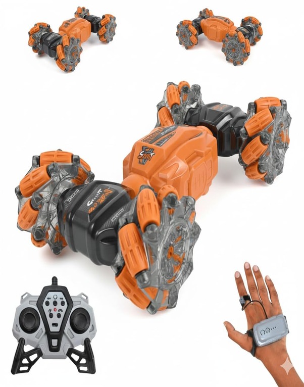Gesture Control Stunt Car 2.4GHz Double Sided RC Toy - Image 6