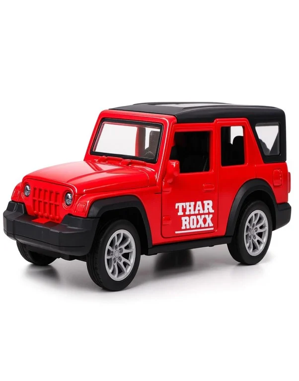 Metal Thar Toy Car with Light & Music | Pull Back Action Vehicle for Kids