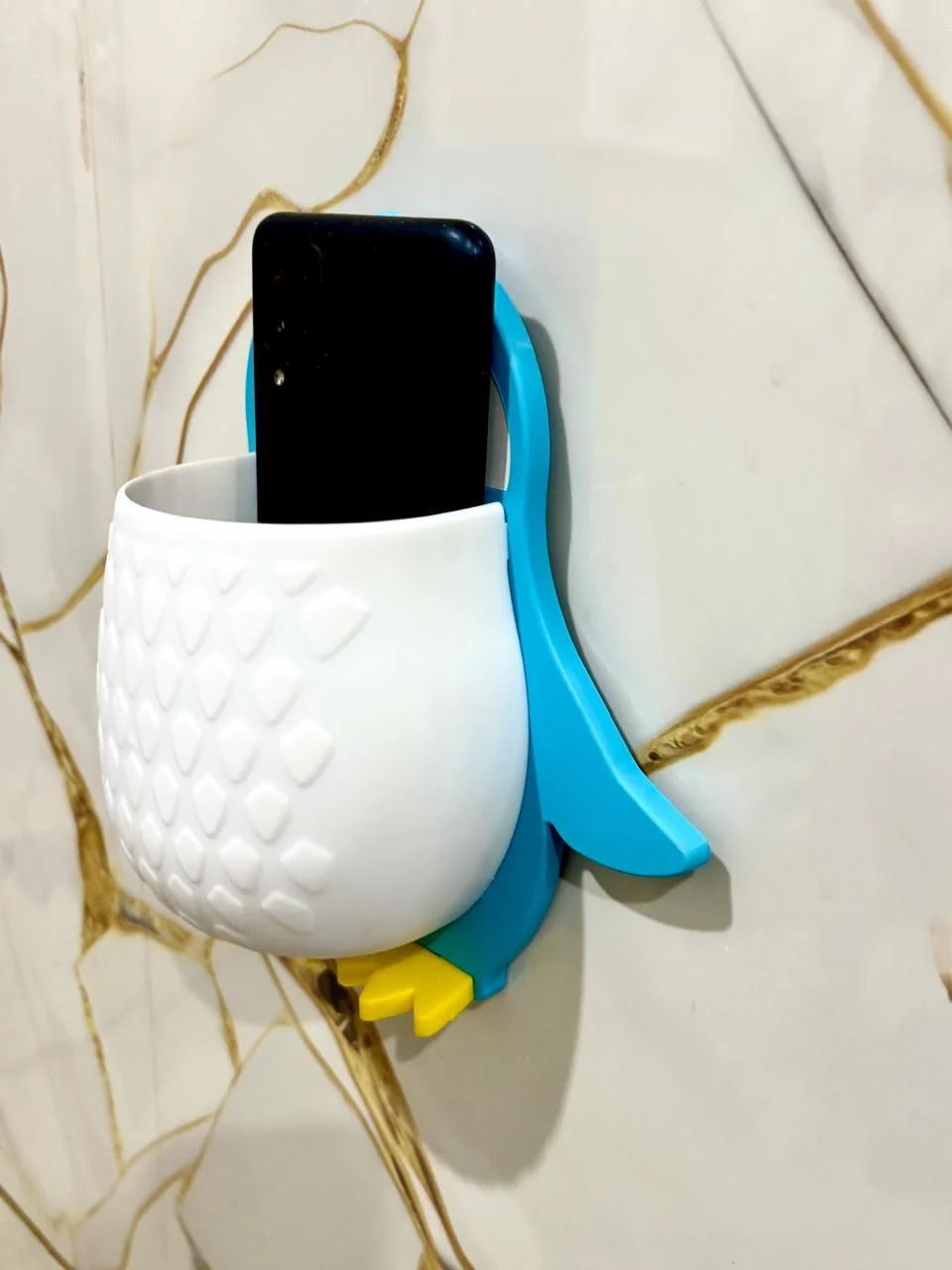 Penguin Wall Mounted Toothbrush Holder | Bathroom Organizer - Image 6