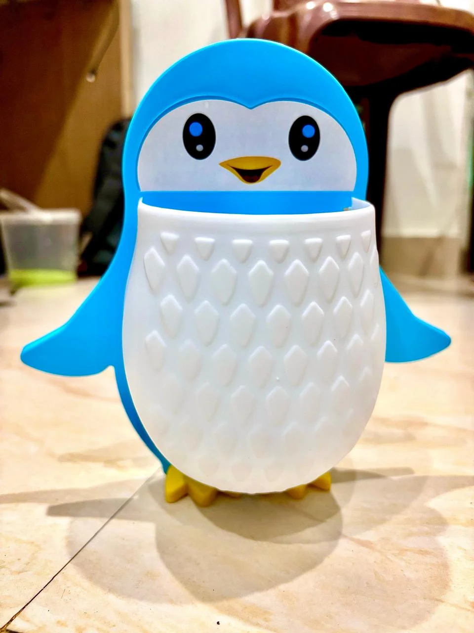 Penguin Wall Mounted Toothbrush Holder | Bathroom Organizer - Image 3