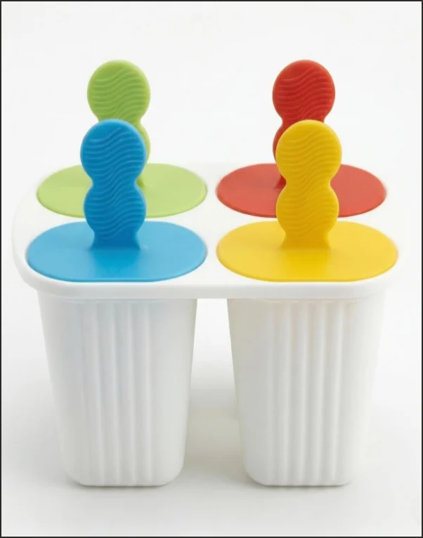 4 Cavity Home Made Ice Candy & Kulfi Maker Tray β Reusable Popsicle Mold for Kids - Image 6