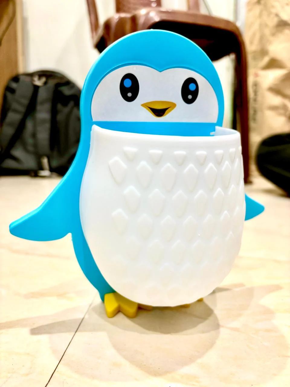 Penguin Wall Mounted Toothbrush Holder | Bathroom Organizer - Image 2