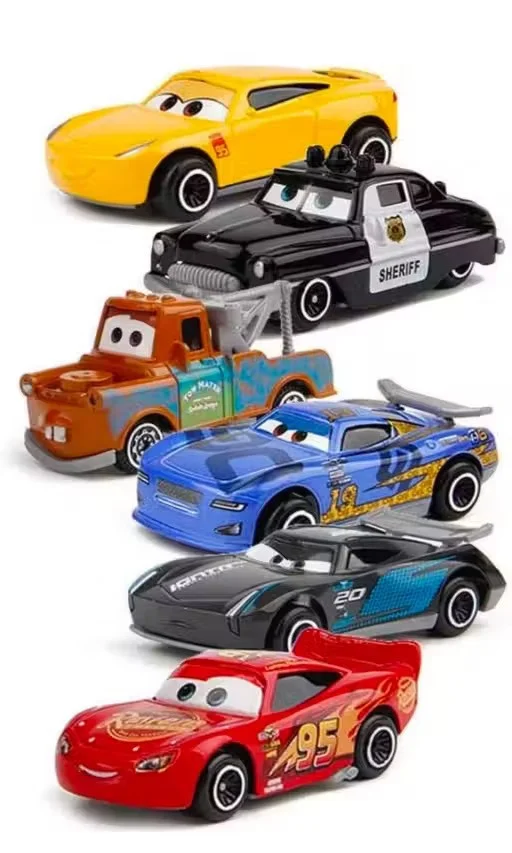Mini Toy Car Set for Kids β 6 Piece Cartoon Racing Cars Collection - Image 3