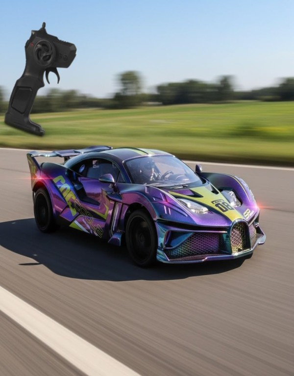 Remote Control Sports Racing Car with Opening Doors | Rechargeable RC Drift Car Toy for Kids & Adults - Image 3