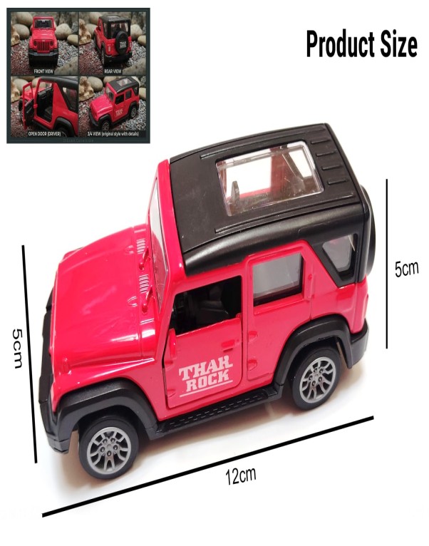 Metal Thar Toy Car with Light & Music | Pull Back Action Vehicle for Kids - Image 2