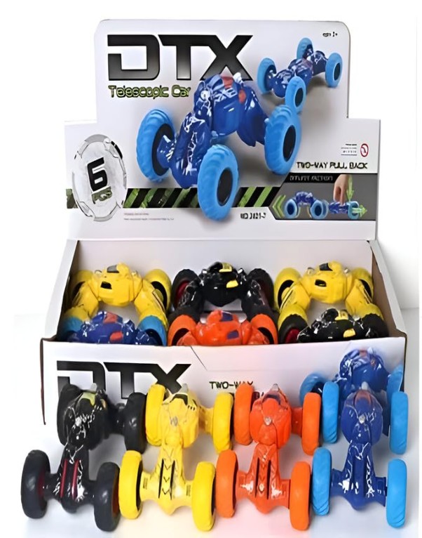 Double-Sided Telescopic Stunt Car Toy for Kids – 360° High-Speed Pull Back Action Car - Image 2