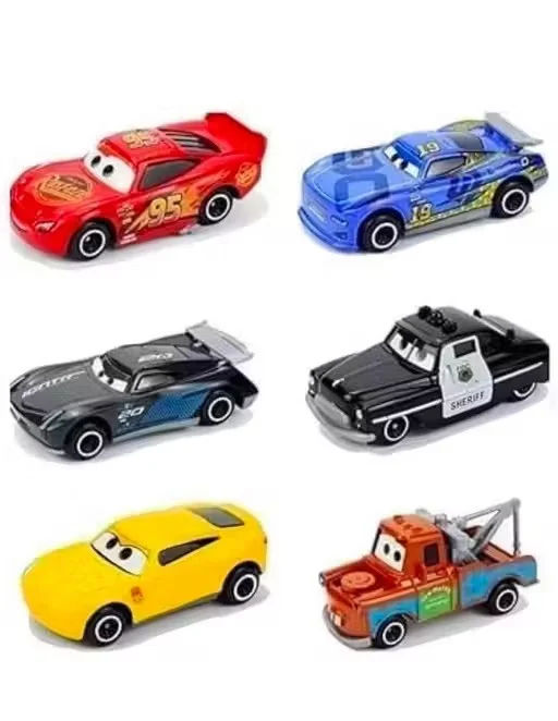 Mini Toy Car Set for Kids β 6 Piece Cartoon Racing Cars Collection - Image 2