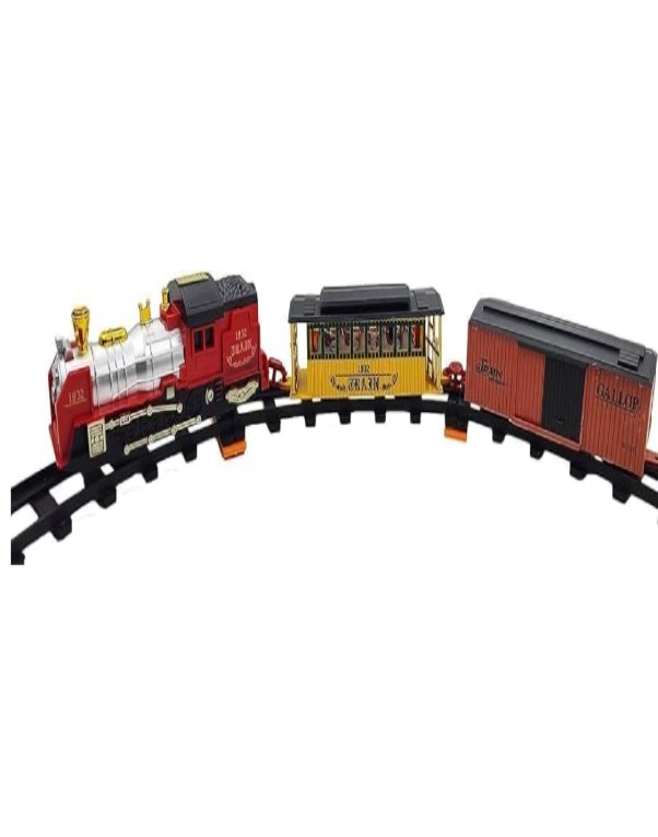 Train World Battery Operated Toy Train Set with Track | 27 Pieces Educational Train Toy for Kids - Image 3