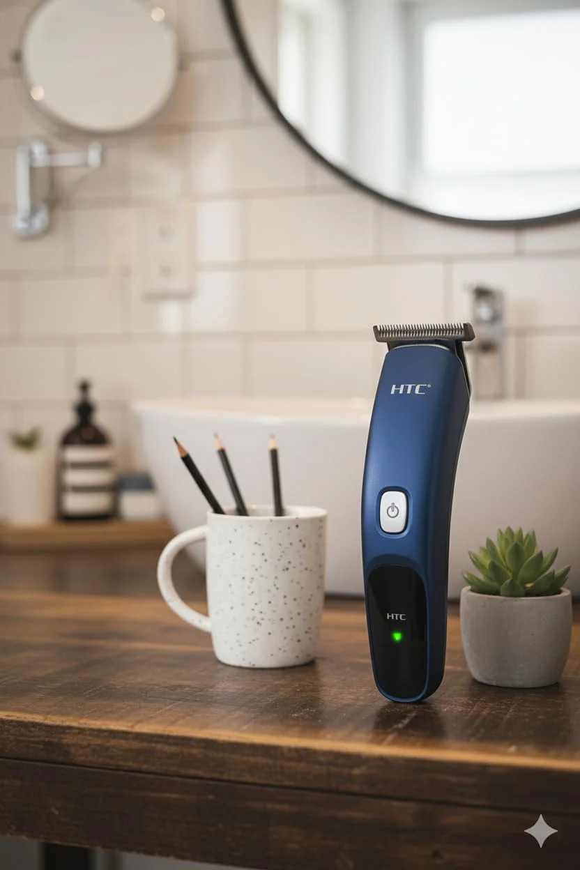Premium HTC AT-506 Rechargeable Hair Trimmer | Professional Beard Trimmer - Image 8