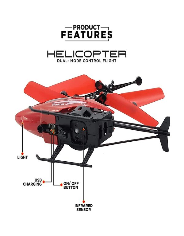 Best Flying Sensor Helicopter Toy for Kids | Rechargeable RC Helicopter | 24Vmart - Image 6