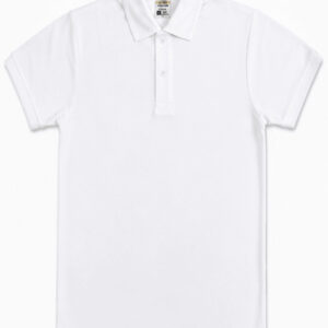 Men's White Polo T-Shirt | Matte Fabric Casual Collar Neck Half Sleeve T-Shirt for Men