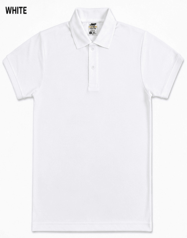 Men's White Polo T-Shirt | Matte Fabric Casual Collar Neck Half Sleeve T-Shirt for Men