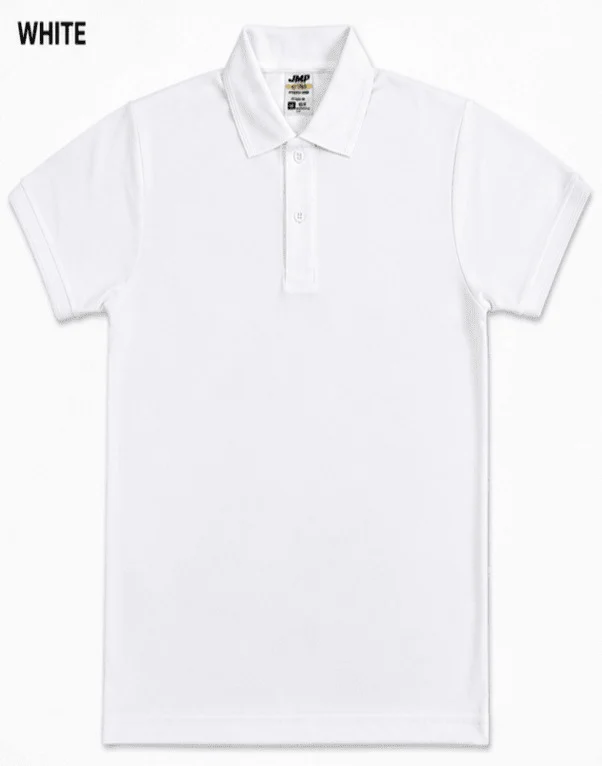 Men's White Polo T-Shirt | Matte Fabric Casual Collar Neck Half Sleeve T-Shirt for Men