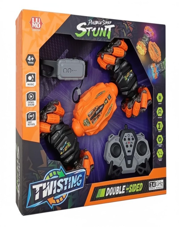 Gesture Control Stunt Car 2.4GHz Double Sided RC Toy - Image 2