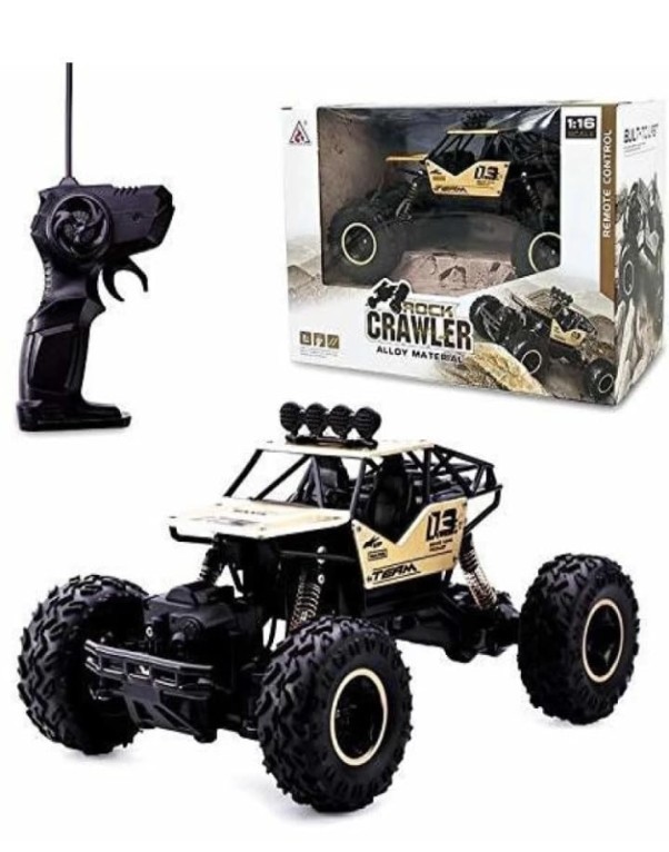 Powerful Remote Control Racing Monster Truck Rock Crawler 4 Wheel Drive Metal Alloy Body - Image 6