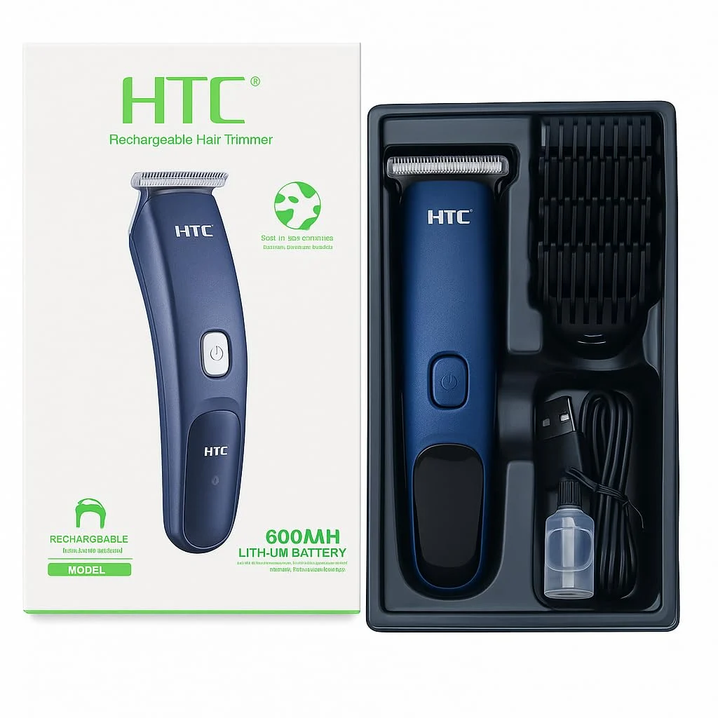 Premium HTC AT-506 Rechargeable Hair Trimmer | Professional Beard Trimmer - Image 5