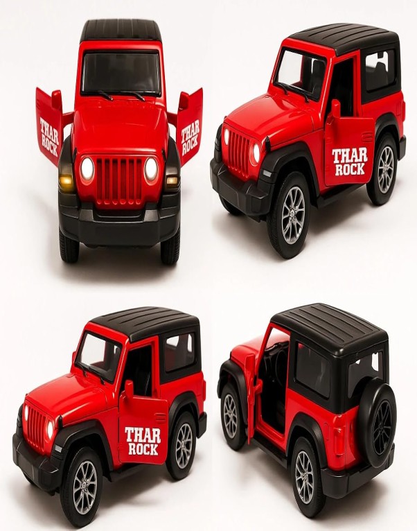 Metal Thar Toy Car with Light & Music | Pull Back Action Vehicle for Kids - Image 6
