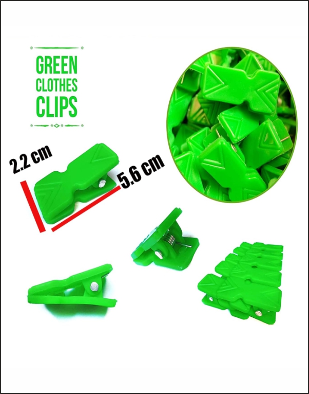 Plastic Cloth Clips 20 PCS Set | Strong Multi Colour Laundry Clips for Clothes Drying - Image 2