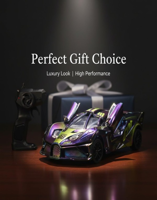 Remote Control Sports Racing Car with Opening Doors | Rechargeable RC Drift Car Toy for Kids & Adults - Image 9