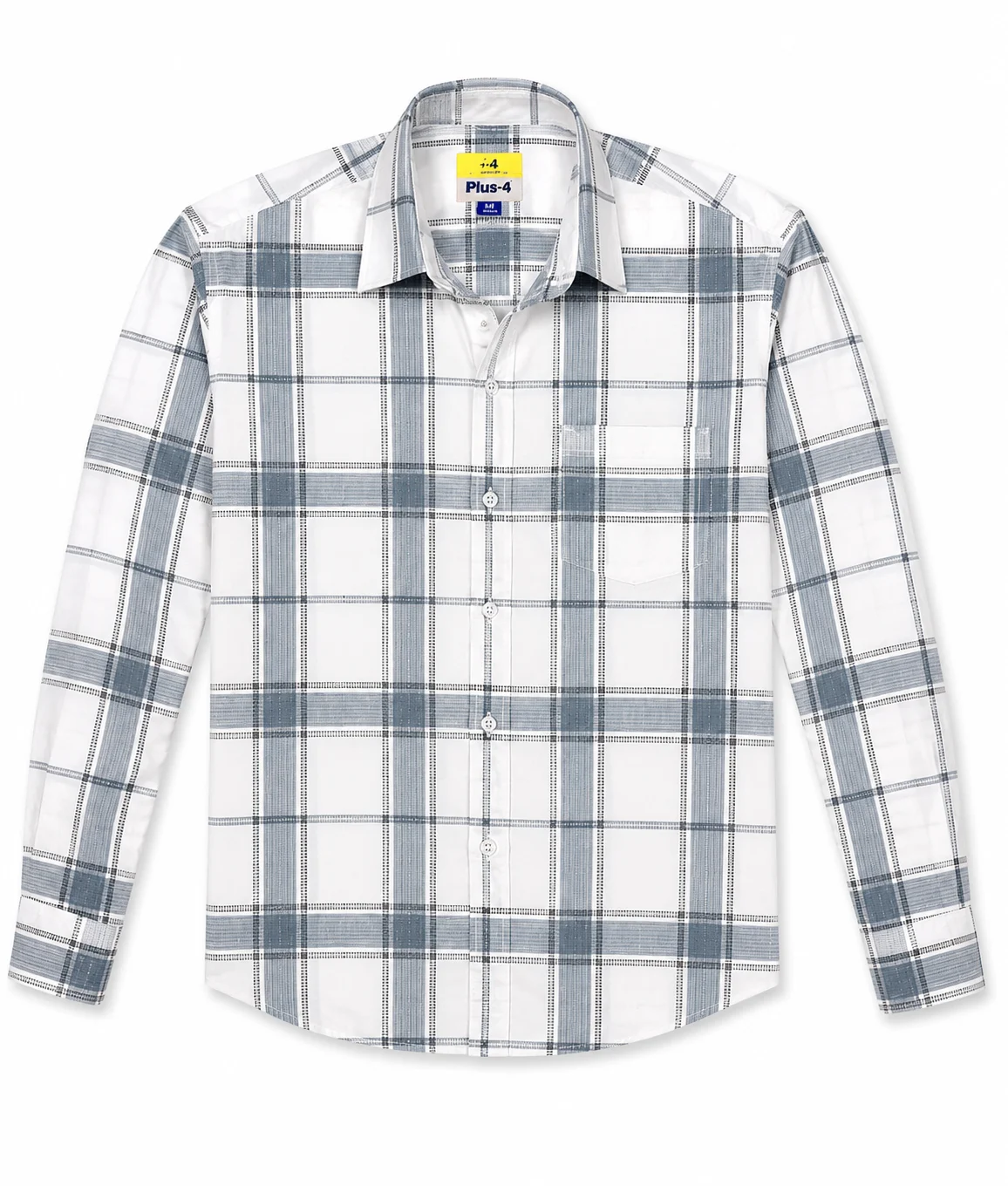 Men’s Premium Cotton Beige Check Full Sleeve Shirt - Image 9
